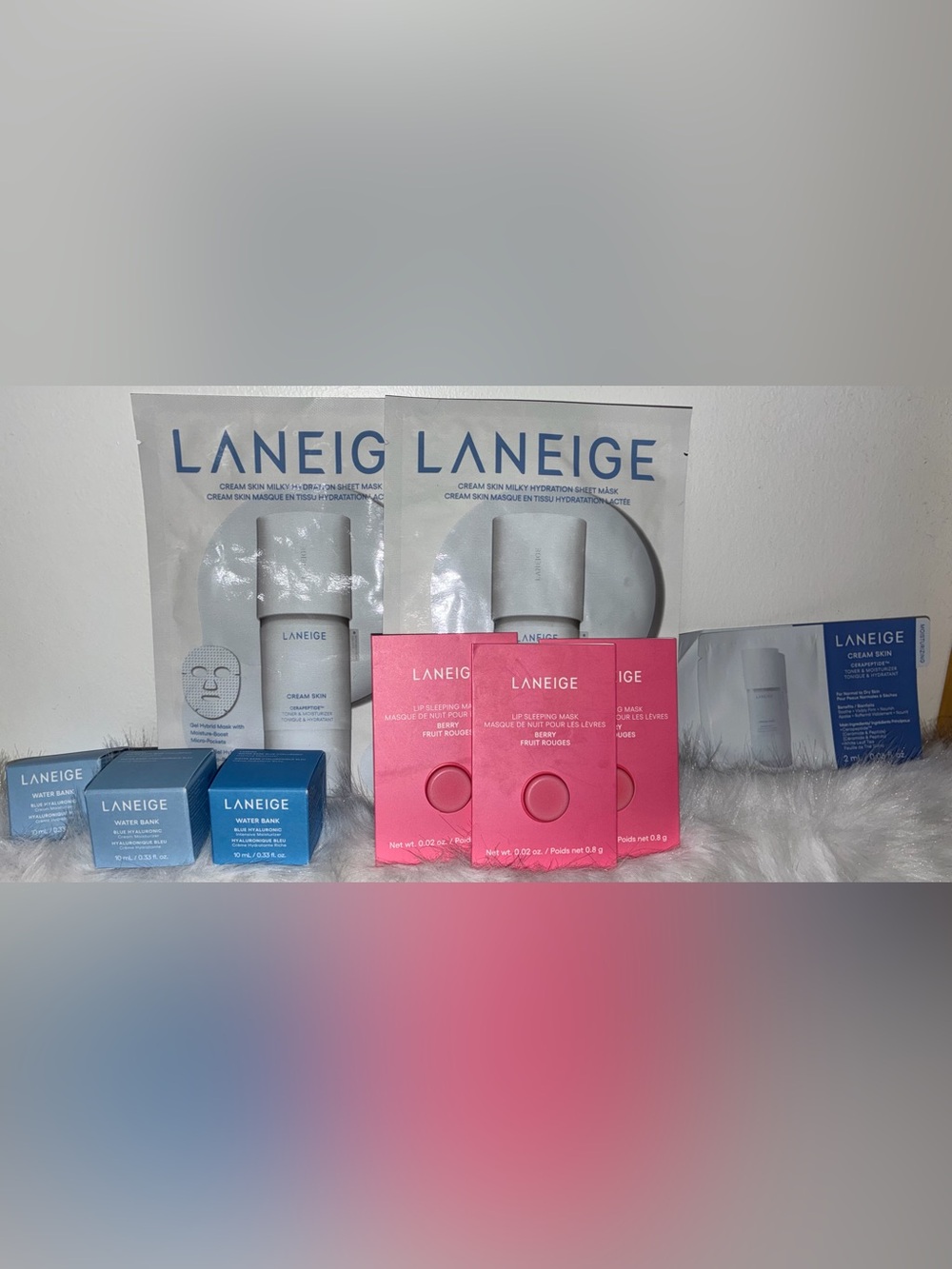 LANEIGE Hydration Set with Face Mask’s & 3 Hyaluronic Intensive Moisturizer’s